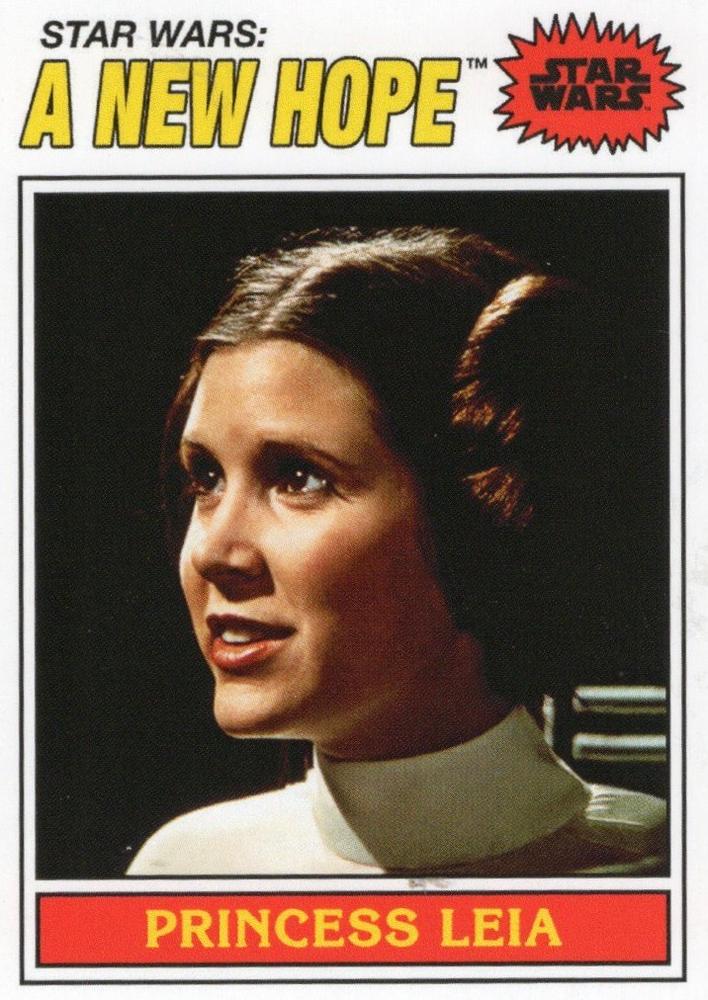 Star Wars Throwback Thursday 2023 Card #68 Princess Leia 1977 Topps Baseball