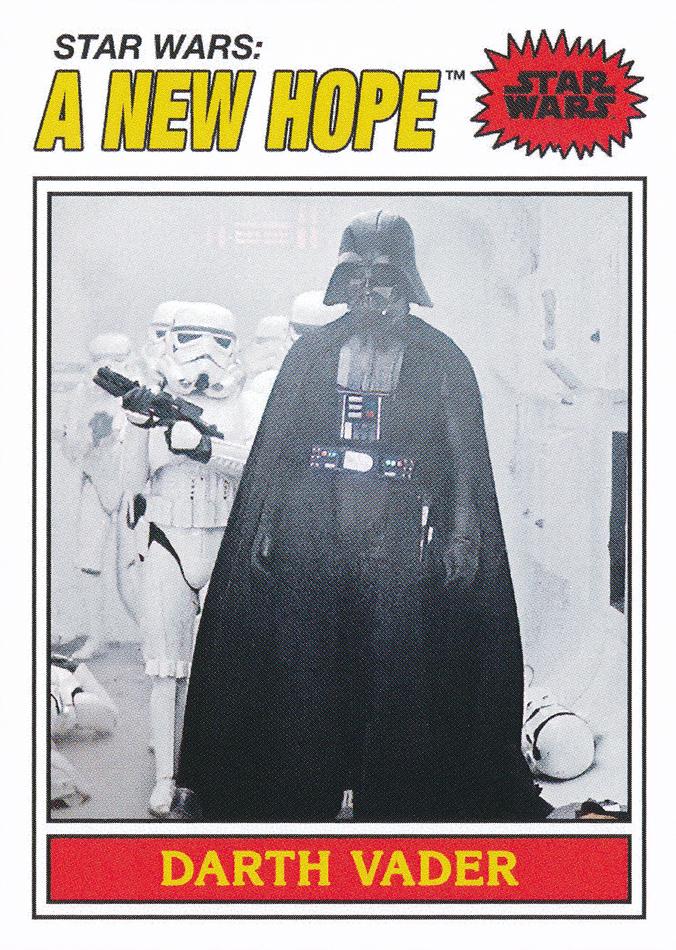 Star Wars Throwback Thursday 2023 Card #71 Darth Vader 1977 Topps Baseball