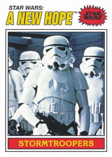 Star Wars Throwback Thursday 2023 Card #72 Stormtroopers 1977 Topps Baseball