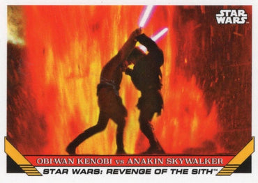 Star Wars Throwback Thursday 2023 Card #73 Anakin Skywalker vs Obi-Wan Kenobi