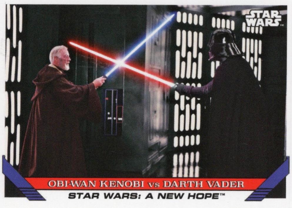 Star Wars Throwback Thursday 2023 Card #74 Obi-Wan Kenobi vs Darth Vader