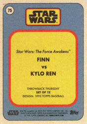 Star Wars Throwback Thursday 2023 Card #75 Finn vs Kylo Ren