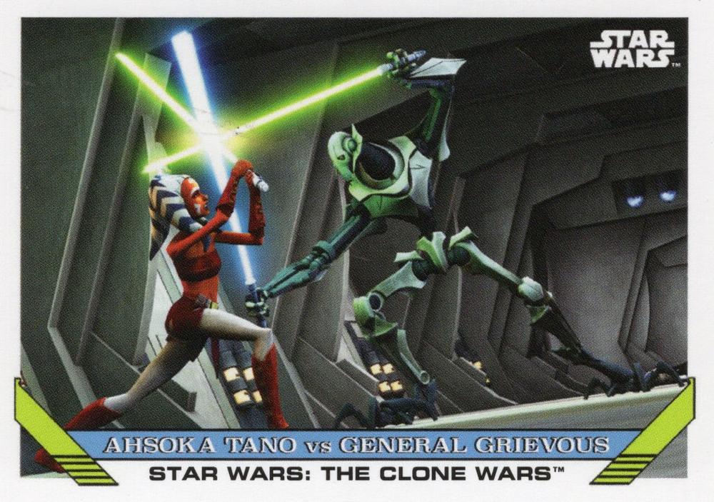 Star Wars Throwback Thursday 2023 Card #76 Ahsoka Tano vs General Grievous