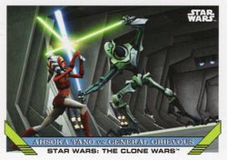 Star Wars Throwback Thursday 2023 Card #76 Ahsoka Tano vs General Grievous