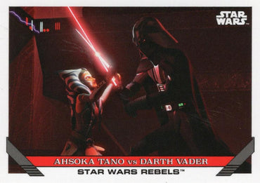 Star Wars Throwback Thursday 2023 Card #77 Ahsoka Tano vs Darth Vader