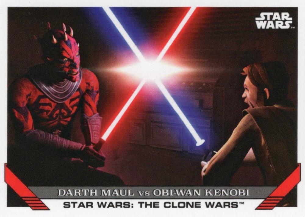 Star Wars Throwback Thursday 2023 Card #78 Darth Maul vs Obi-Wan Kenobi