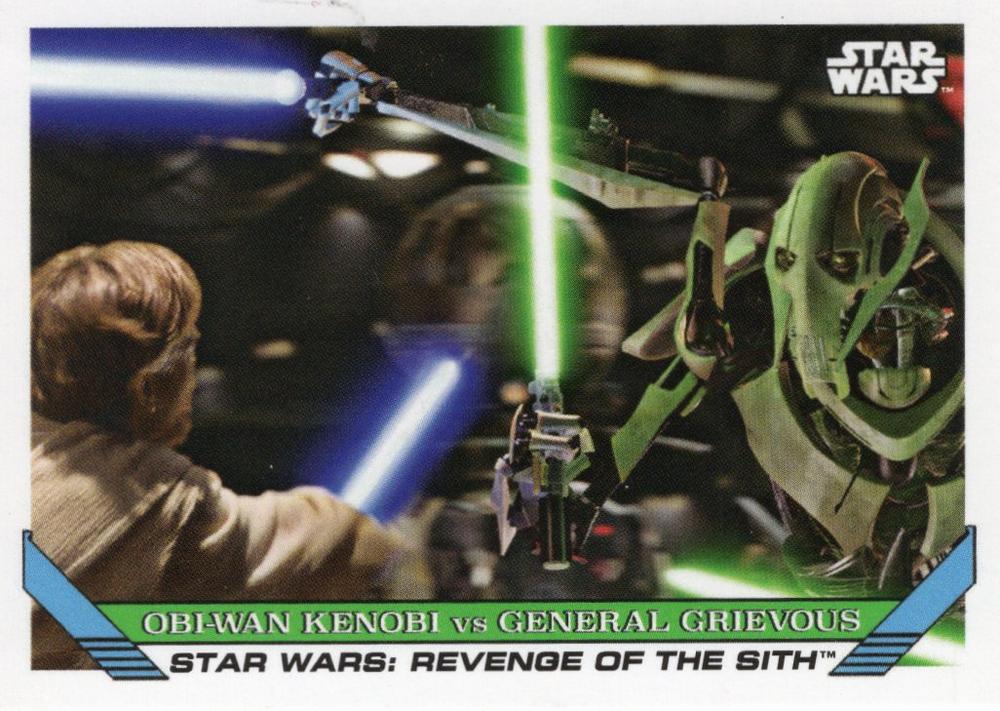 Star Wars Throwback Thursday 2023 Card #79 Obi-Wan Kenobi vs General Grievous