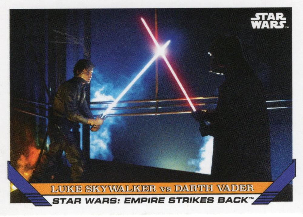 Star Wars Throwback Thursday 2023 Card #80 Luke Skywalker vs Darth Vader