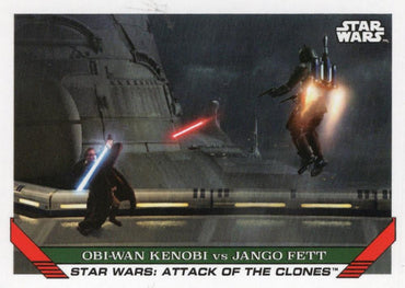 Star Wars Throwback Thursday 2023 Card #81 Obi-Wan Kenobi vs Jango Fett