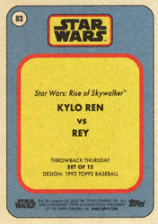 Star Wars Throwback Thursday 2023 Card #83 Kylo Ren vs Rey