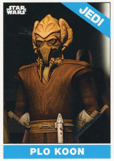 Star Wars Throwback Thursday 2023 Card #97 Plo Koon 1966 Topps Baseball