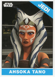 Star Wars Throwback Thursday 2023 Card #98 Ahsoka Tano 1966 Topps Baseball