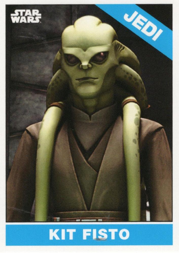 Star Wars Throwback Thursday 2023 Card #99 Kit Fisto 1966 Topps Baseball