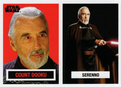 Star Wars Throwback Thursday 2023 Card #111 Count Dooku 1957 Topps Football