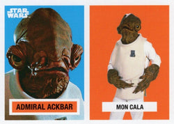 Star Wars Throwback Thursday 2023 Card #112 Admiral Ackbar 1957 Topps Football