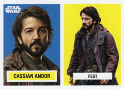 Star Wars Throwback Thursday 2023 Card #113 Cassian Andor 1957 Topps Football