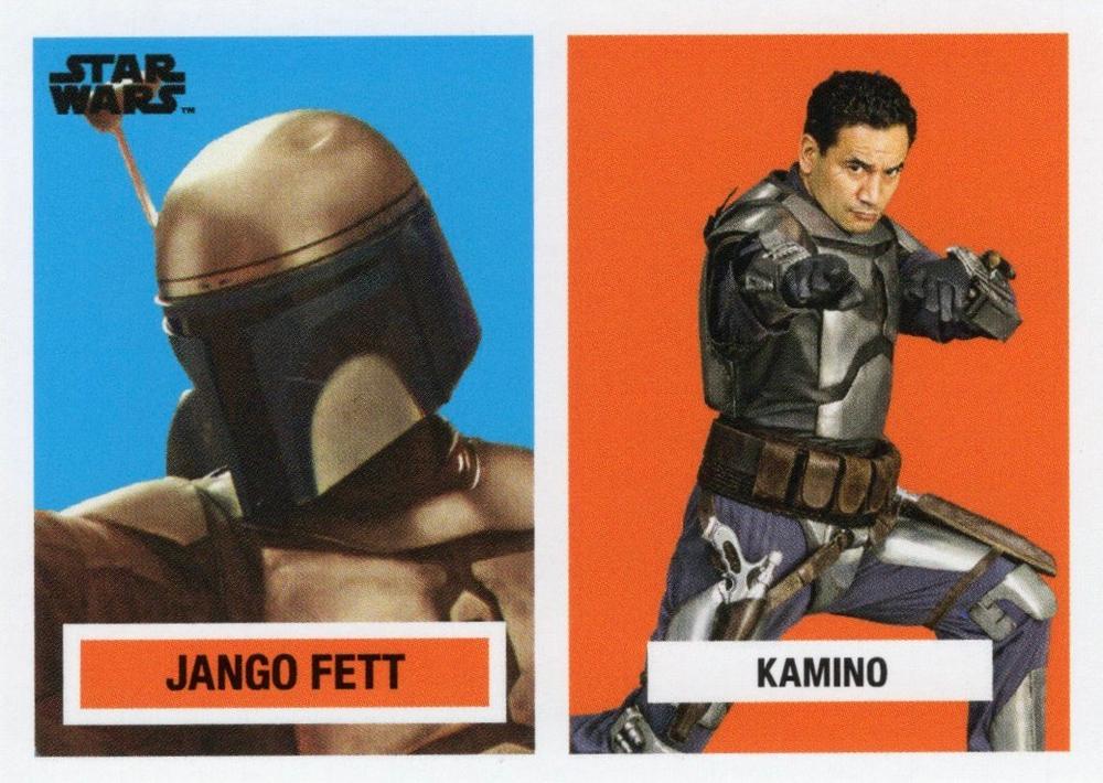 Star Wars Throwback Thursday 2023 Card #114 Jango Fett 1957 Topps Football