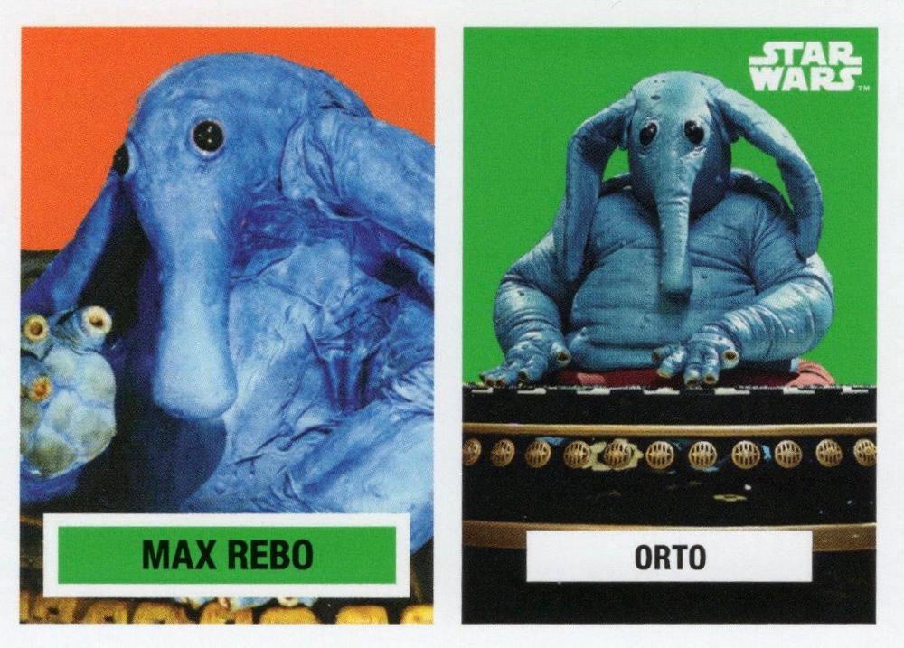 Star Wars Throwback Thursday 2023 Card #118 Max Rebo 1957 Topps Football