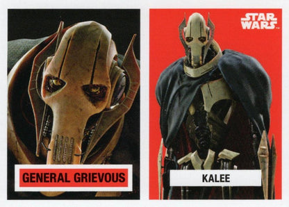 Star Wars Throwback Thursday 2023 Card #119 General Grievous 1957 Topps Football