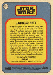 Star Wars Throwback Thursday 2023 Card #121 Jango Fett 1957-58 Topps Basketball
