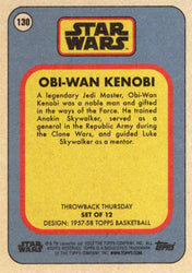 Star Wars Throwback Thursday 2023 Card #130 Obi-Wan Kenobi 1957-58 Topps Basketball