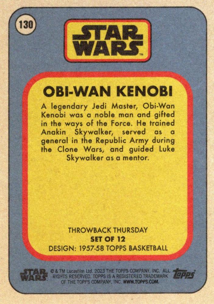 Star Wars Throwback Thursday 2023 Card #131 Darth Maul 1957-58 Topps Basketball
