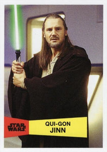 Star Wars Throwback Thursday 2023 Card #132 Qui-Gon Jinn 1957-58 Topps Basketball