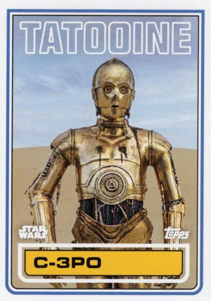 Star Wars Throwback Thursday 2023 Card #134 C-3PO 1983 Topps Football
