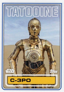 Star Wars Throwback Thursday 2023 Card #134 C-3PO 1983 Topps Football