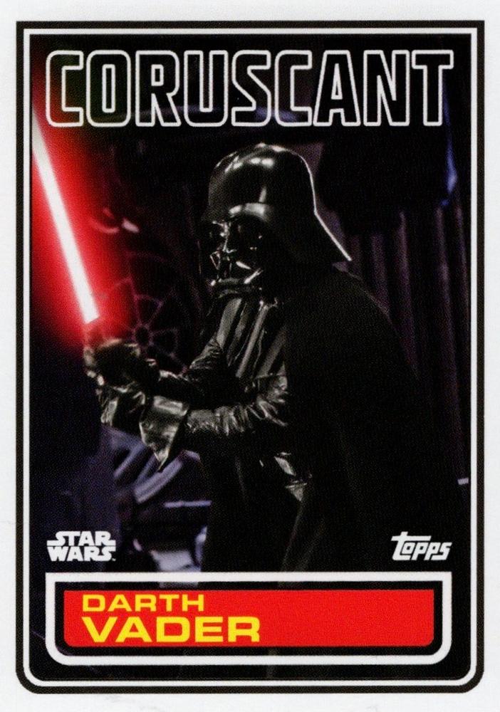 Star Wars Throwback Thursday 2023 Card #137 Darth Vader 1983 Topps Football