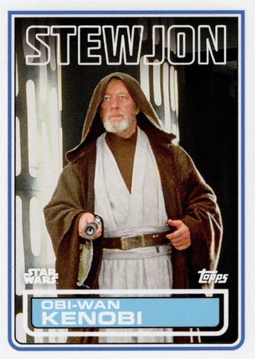Star Wars Throwback Thursday 2023 Card #138 Obi-Wan Kenobi 1983 Topps Football