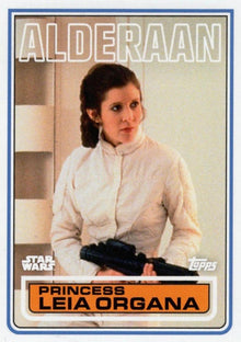 Star Wars Throwback Thursday 2023 Card #142 Princess Leia Organa 1983 Topps Football