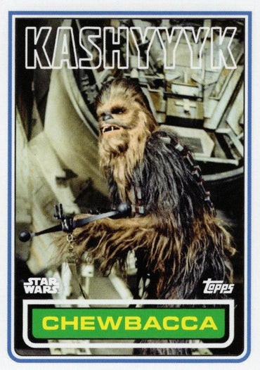 Star Wars Throwback Thursday 2023 Card #144 Chewbacca 1983 Topps Football