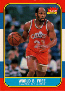 1986-87 Fleer Basketball #35 World B. Free Base Rookie Card