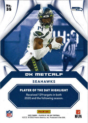 Panini Player Of The Day Football 2022 Foil Parallel Card 35 DK Metcalf