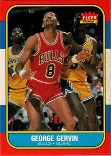 1986-87 Fleer Basketball #36 George Gervin Base Rookie Card