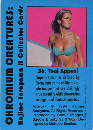 Sorayama 2 Chromium Creatures Base Card 36 "Teal Appeal"