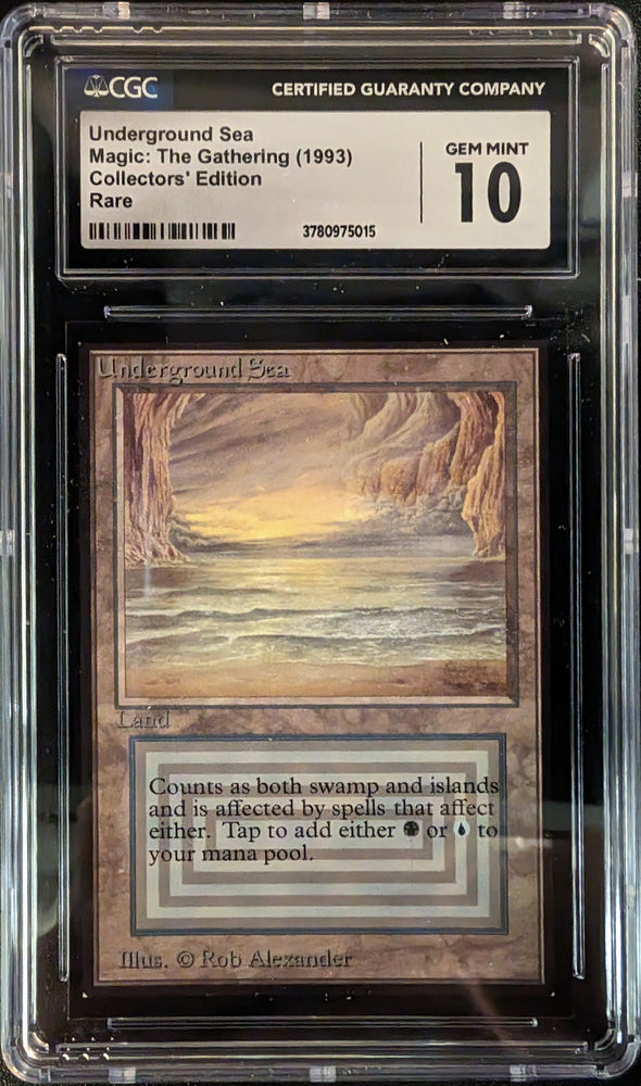 Magic: The Gathering MTG Underground Sea [Collectors' Edition] Graded CGC 10 Gem Mint