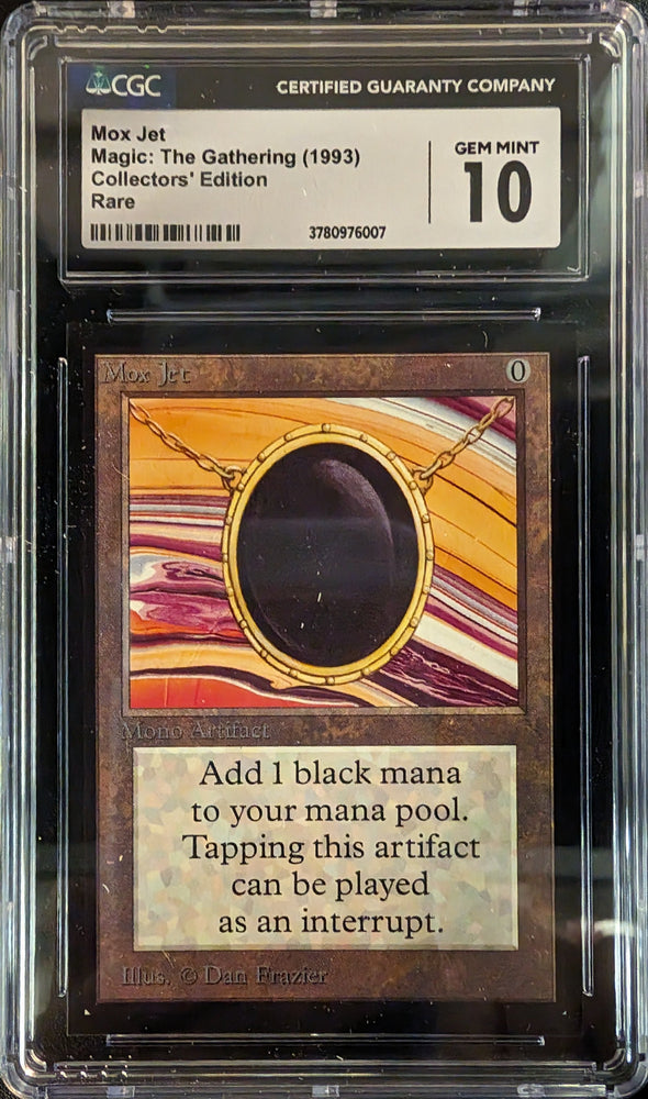 Magic: The Gathering MTG Mox Jet [Collectors' Edition] Graded CGC 10 Gem Mint