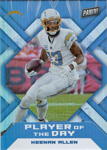 Panini Player Of The Day Football 2022 Foil Parallel Card 37 Keenan Allen