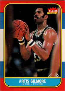 1986-87 Fleer Basketball #37 Artis Gilmore Base Rookie Card