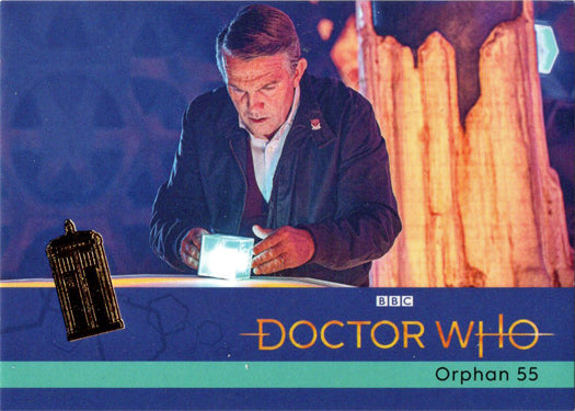 2022 Doctor Who Series 11 & 12 Gold Parallel Card 37 "Orphan 55" /99