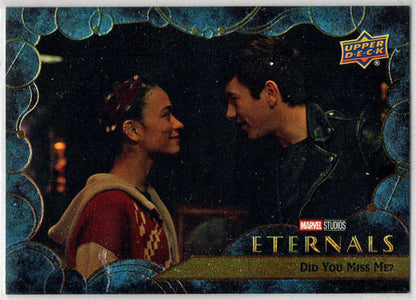 2023 Upper Deck Marvel Eternals Blue Parallel Card 37 "Did You Miss Me?" /299