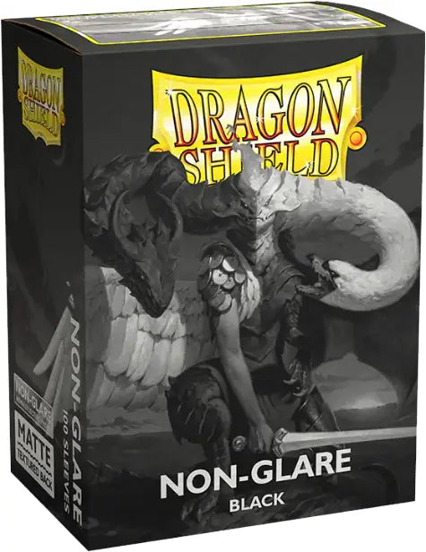 Dragon Shield Matte Sleeves: Non-Glare Black 100ct