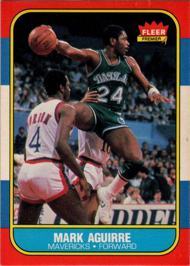 1986-87 Fleer Basketball #3 Mark Aguirre Base Rookie Card