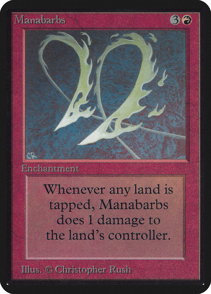 Magic: The Gathering MTG Manabarbs [Alpha Edition] Graded CGC 6 Ex/NM
