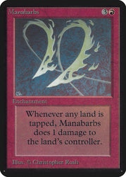 Magic: The Gathering MTG Manabarbs [Alpha Edition] Graded CGC 6 Ex/NM