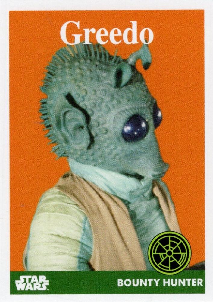 Star Wars Throwback Thursday 2024 Card #10 Greedo 1958 Baseball