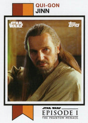 Star Wars Throwback Thursday 2024 Card #13 Qui-Gon Jinn 1973 Topps Football