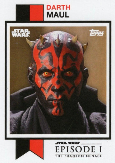 Star Wars Throwback Thursday 2024 Card #14 Darth Maul 1973 Topps Football